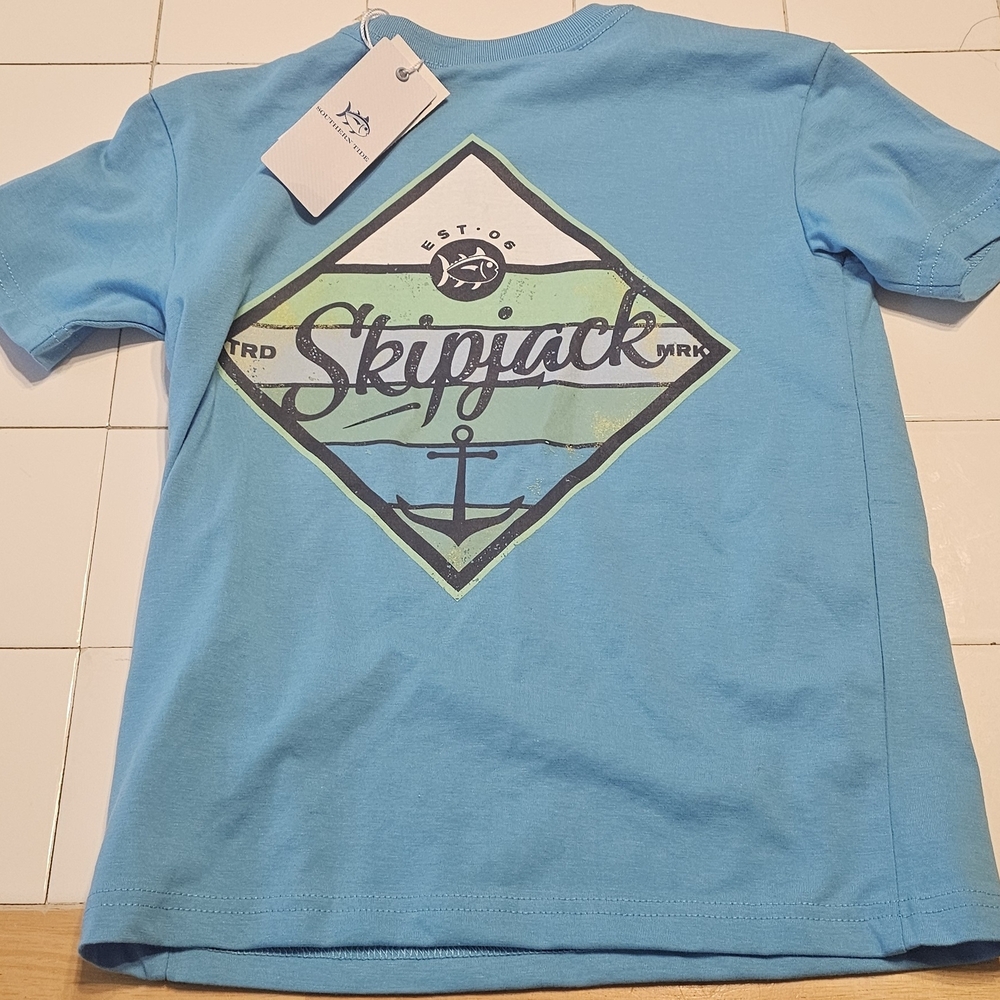 Southern Tide Blue Graphic Tee for Kids